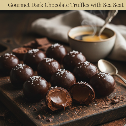 Recette Gourmande – Truffes au Chocolat Noir et Fleur de Sel