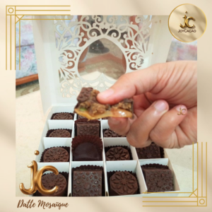 Datte mosaïque chocolat farcie pâte de datte amande 9loub 9ra3 spécial Ramadhan
