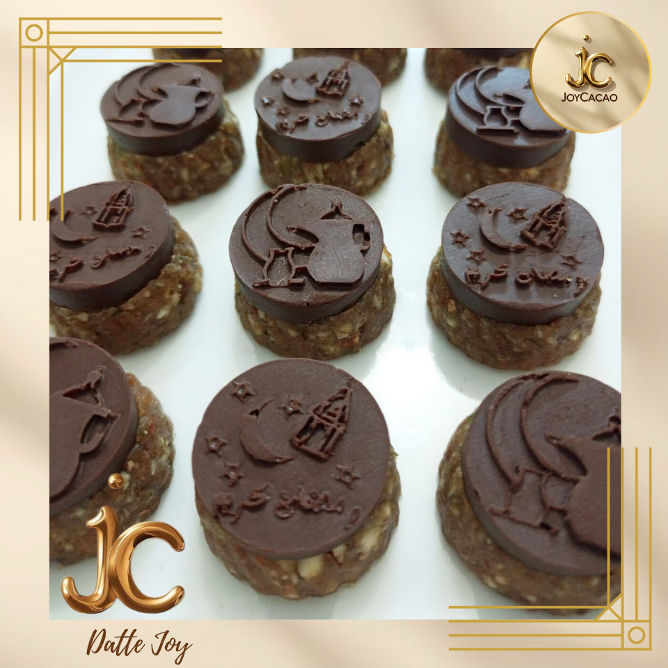 Datte Joy ronde farcie style Ramadhan sans couverture chocolat JoyCacao Tunisie