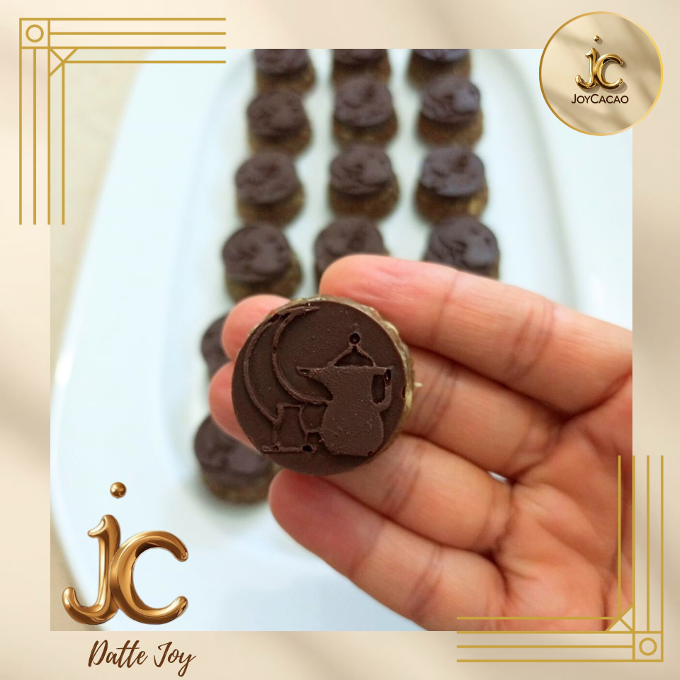 Datte Joy ronde farcie style Ramadhan sans couverture chocolat JoyCacao Tunisie