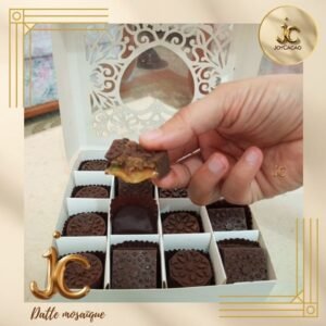 Datte mosaïque chocolat farcie pâte de datte amande 9loub 9ra3 spécial Ramadhan